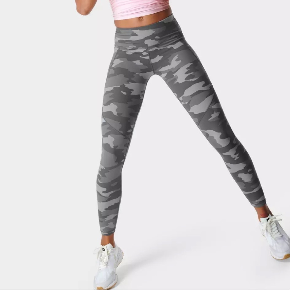 NWT! Sweaty Betty Camo Print Power Workout Legging - XS